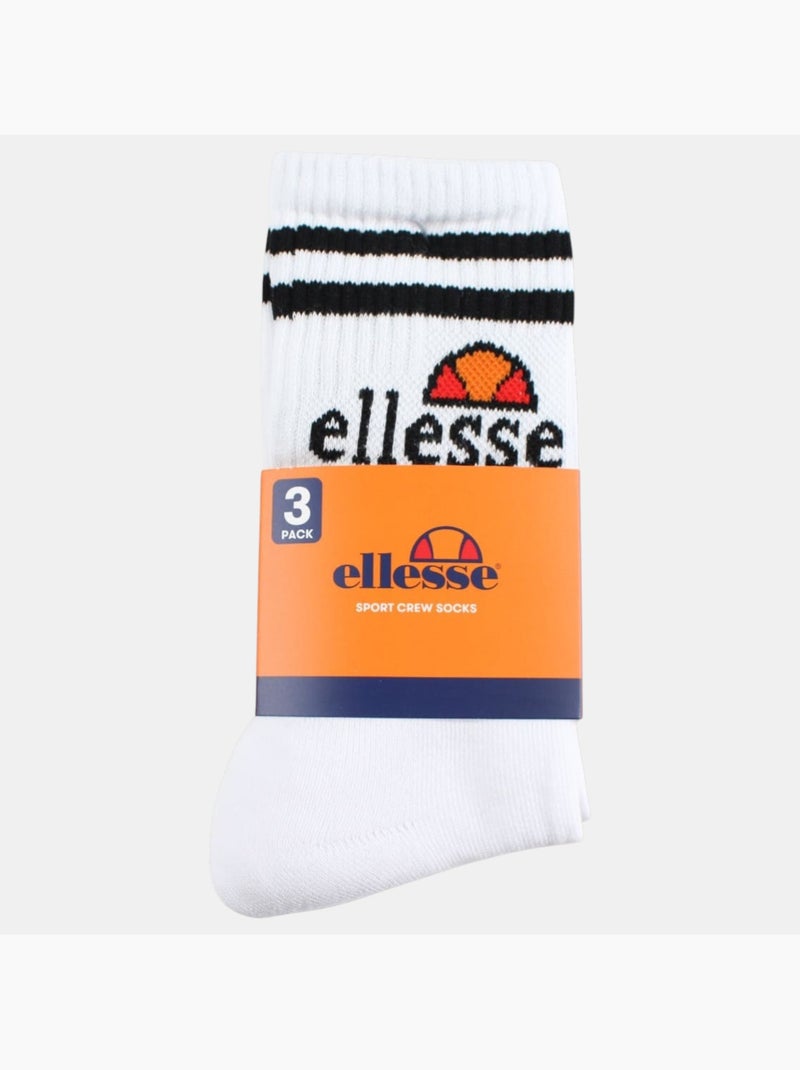 Ellesse - Pack de 3 pares de calcetines hombre Blanco - Kiabi