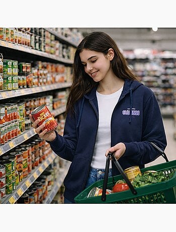 Ellesse - Sudadera con capucha y cremallera mujer de estilo cómodo y actual
