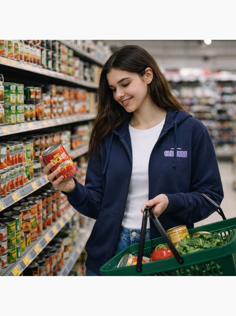 Ellesse - Sudadera con capucha y cremallera mujer  de estilo cómodo y actual Azul marino - Kiabi