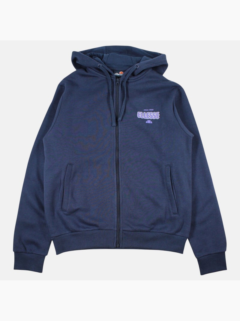 Ellesse - Sudadera con capucha y cremallera mujer  de estilo cómodo y actual Azul marino - Kiabi