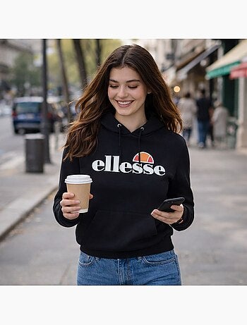 Ellesse - Sweat à capuche femme au design moderne et sportif