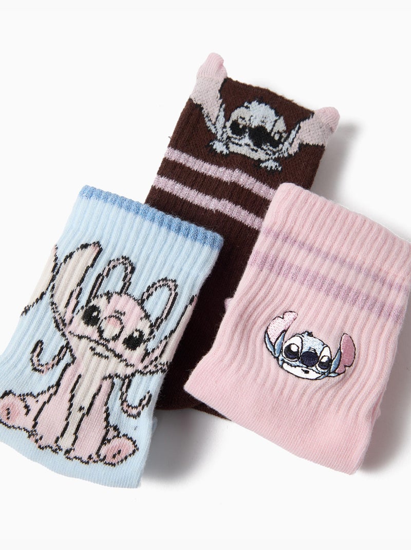 Empaqueta 3 pares de calcetines 'stitch' â©disney, mo fashion Multicolor - Kiabi