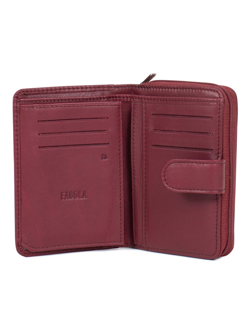 ÉMY - Cartera - Cuero Negro Burdeos - Kiabi