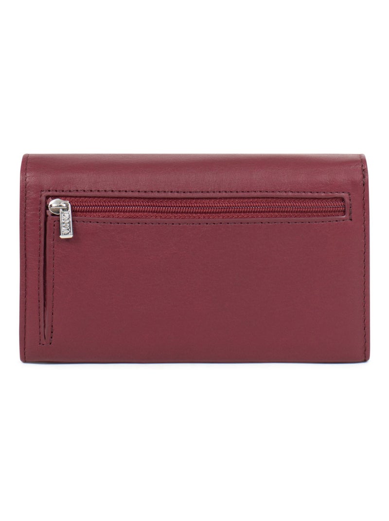 ÉMY - Cartera - Cuero Negro Burdeos - Kiabi