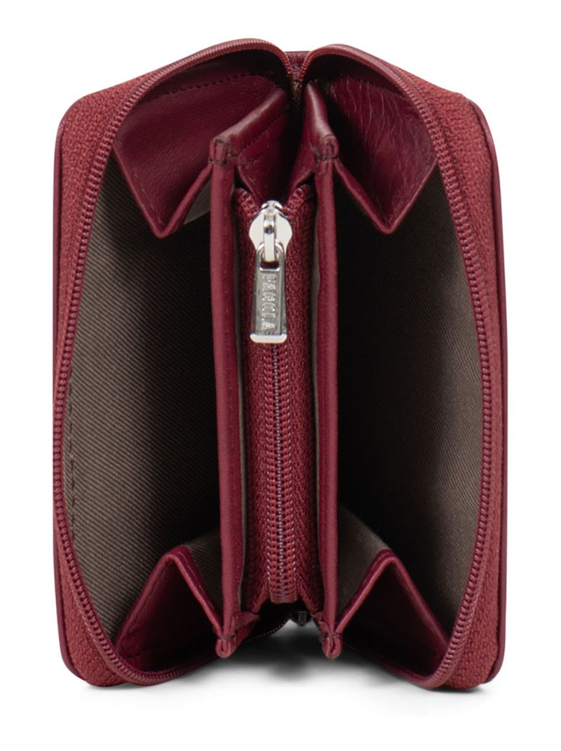 ÉMY - Cartera - Cuero Negro Burdeos - Kiabi