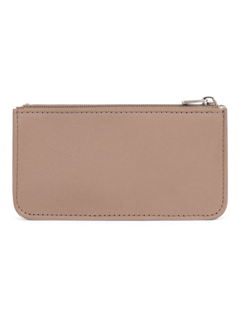 ÉMY - Estuche para llavero - Cuero Taupe - Kiabi
