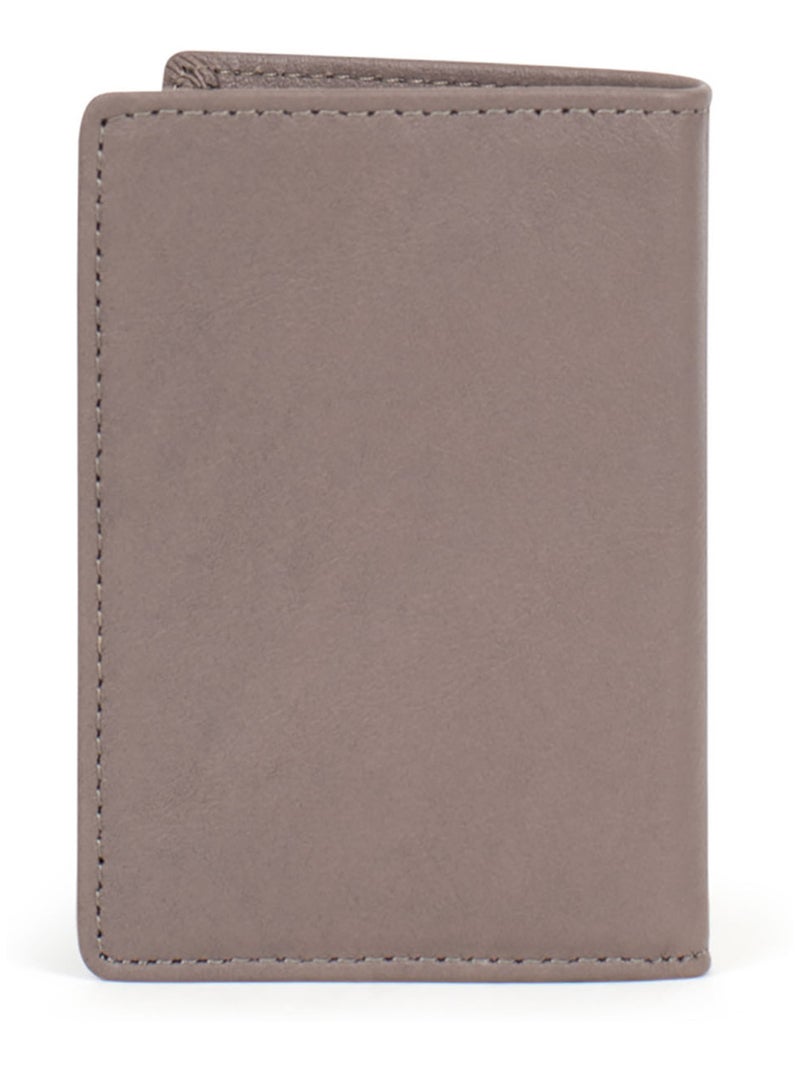 ÉMY - Tarjetero - Piel Gris oscuro - Kiabi