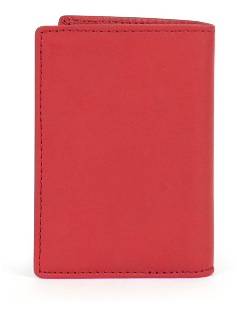 ÉMY - Tarjetero - Piel Rojo oscuro - Kiabi