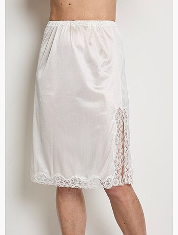 Enagua de encaje satinado antiestática - Afibel