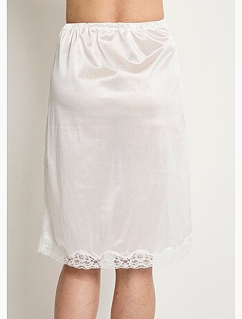 Enagua de encaje satinado antiestática - Afibel