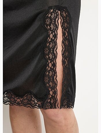 Enagua de encaje satinado antiestática - Afibel