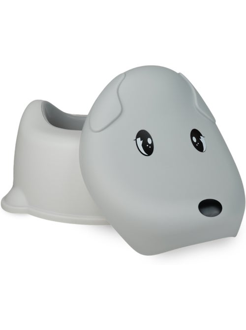 Entrenador para ir al baño con forma de perro Thermobaby gris encanto antiholores - Kiabi Entrenador para ir al baño con forma de perro Thermobaby gris encanto antiholores - Kiabi