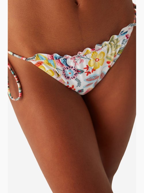 Escape braguita de bikini con estampado floral y detalle de volante penti - Kiabi Escape braguita de bikini con estampado floral y detalle de volante penti - Kiabi