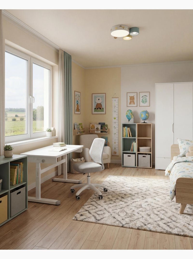 Escritorio Basic regulable en altura Blanco - Kiabi