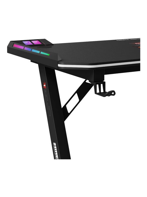 Escritorio gaming con LED y soporte para auriculares y vaso 'Roba' - Minecraft - Kiabi