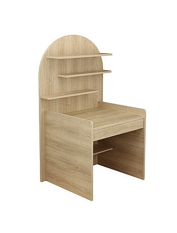 Escritorio infantil - diseño arqueado en madera de roble - SAUTHON