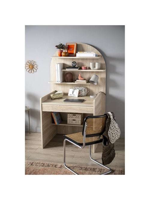 Escritorio infantil - diseño arqueado en madera de roble - SAUTHON - Kiabi