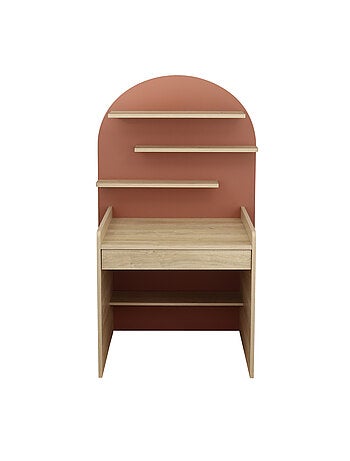 Escritorio infantil - diseño arqueado en madera de roble - SAUTHON