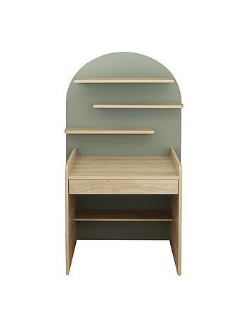 Escritorio infantil - diseño arqueado en madera de roble - SAUTHON