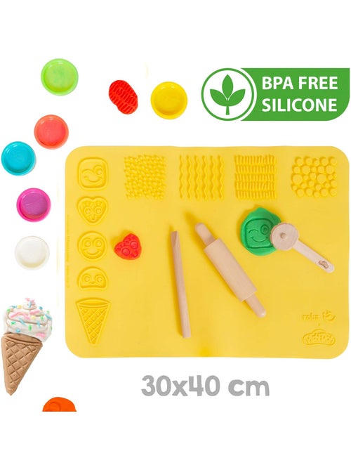 Escritorio infantil + silla + 6 botes de plastilina + accesorios 'roba x Play-Doh' - Kiabi