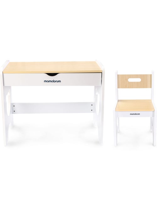 Escritorio y silla mamabrum para niños a partir de 3 años - Kiabi Escritorio y silla mamabrum para niños a partir de 3 años - Kiabi