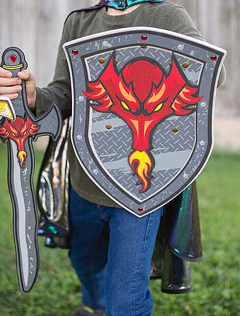 Escudo de caballero dragón de espuma | Great Pretenders