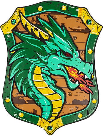 Escudo de caballero dragón de espuma | Great Pretenders