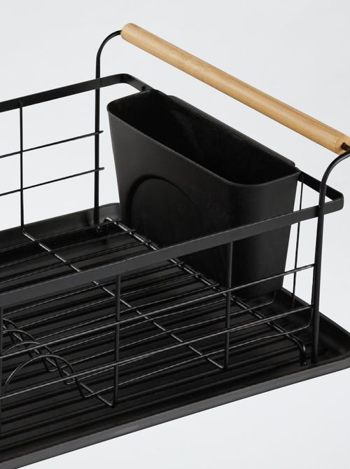 Escurridor de cocina de metal con asas de madera - Kiabi