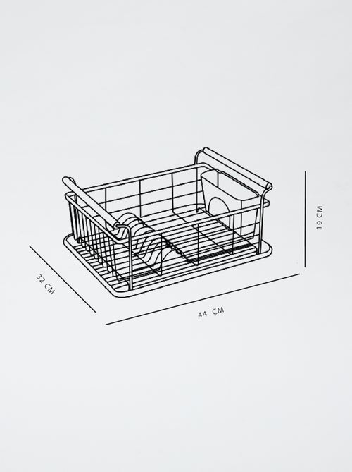 Escurridor de cocina de metal con asas de madera - Kiabi