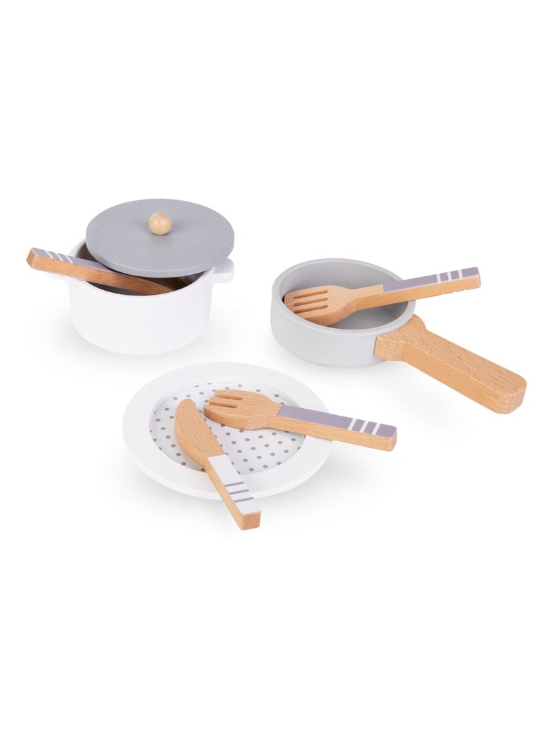 Escurridor y vajilla de cocina madera juego rol Mamabrum N/D - Kiabi