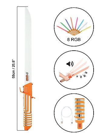 Espada láser LED de Naruto con efectos de sonido