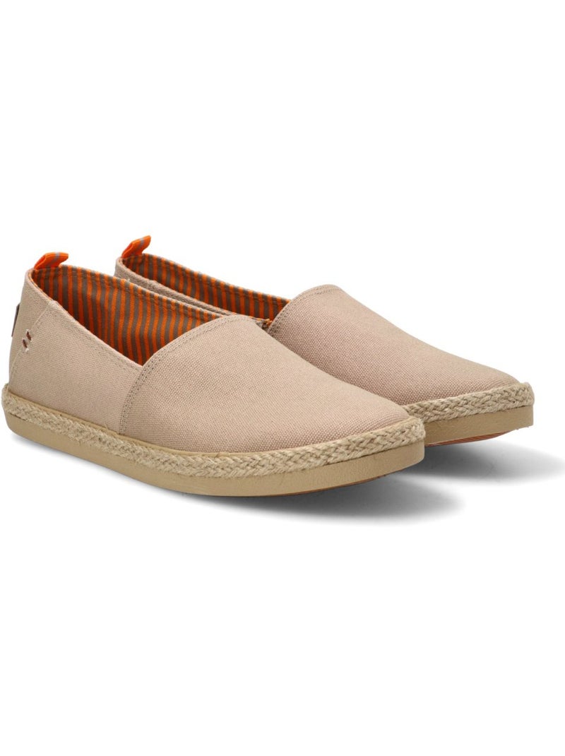 Esparteña Valenciana Alpargata Diario Hombre Suela Plana - Etika Beige - Kiabi