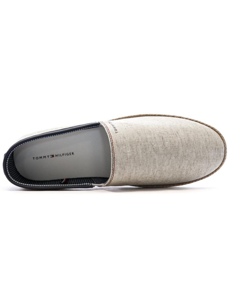 Esparteña Valenciana Alpargata Diario Hombre Suela Plana - Tommy Hilfiger Blanco - Kiabi