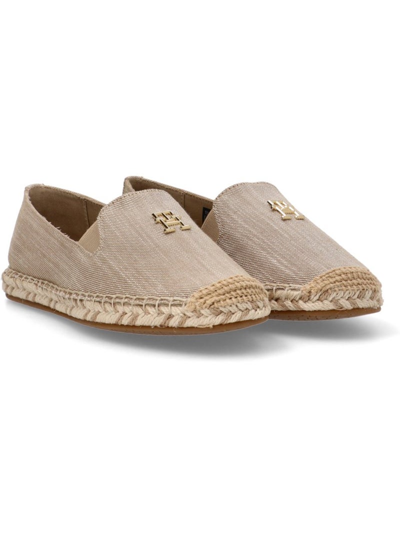 Esparteña valenciana alpargata diario mujer suela plana - tommy hilfiger Beige - Kiabi