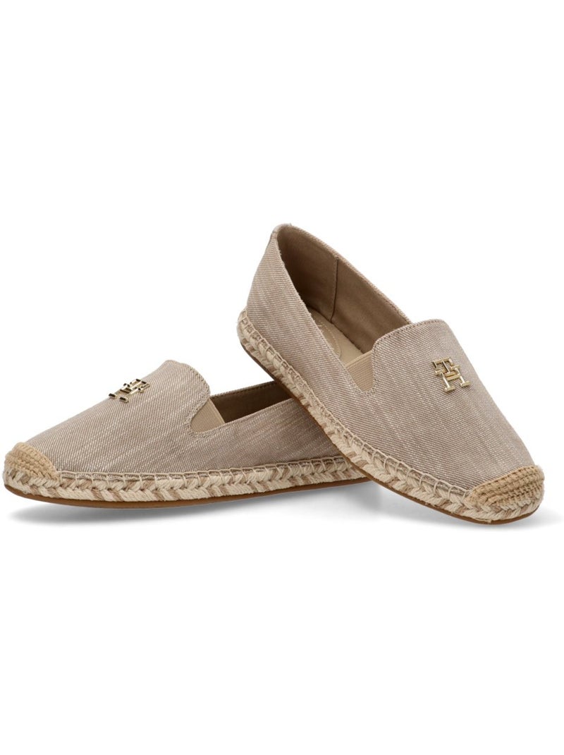 Esparteña valenciana alpargata diario mujer suela plana - tommy hilfiger Beige - Kiabi
