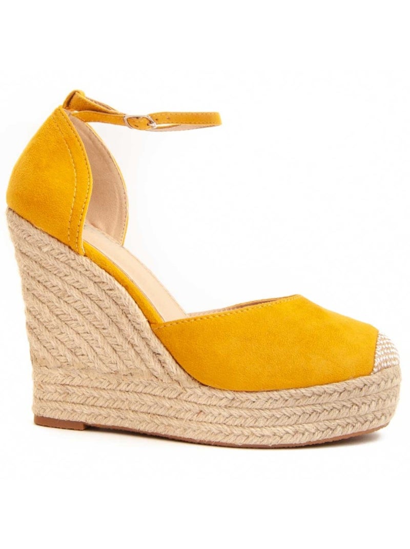 Espartos Cuña Sintetico Montevita Amarillo - Kiabi