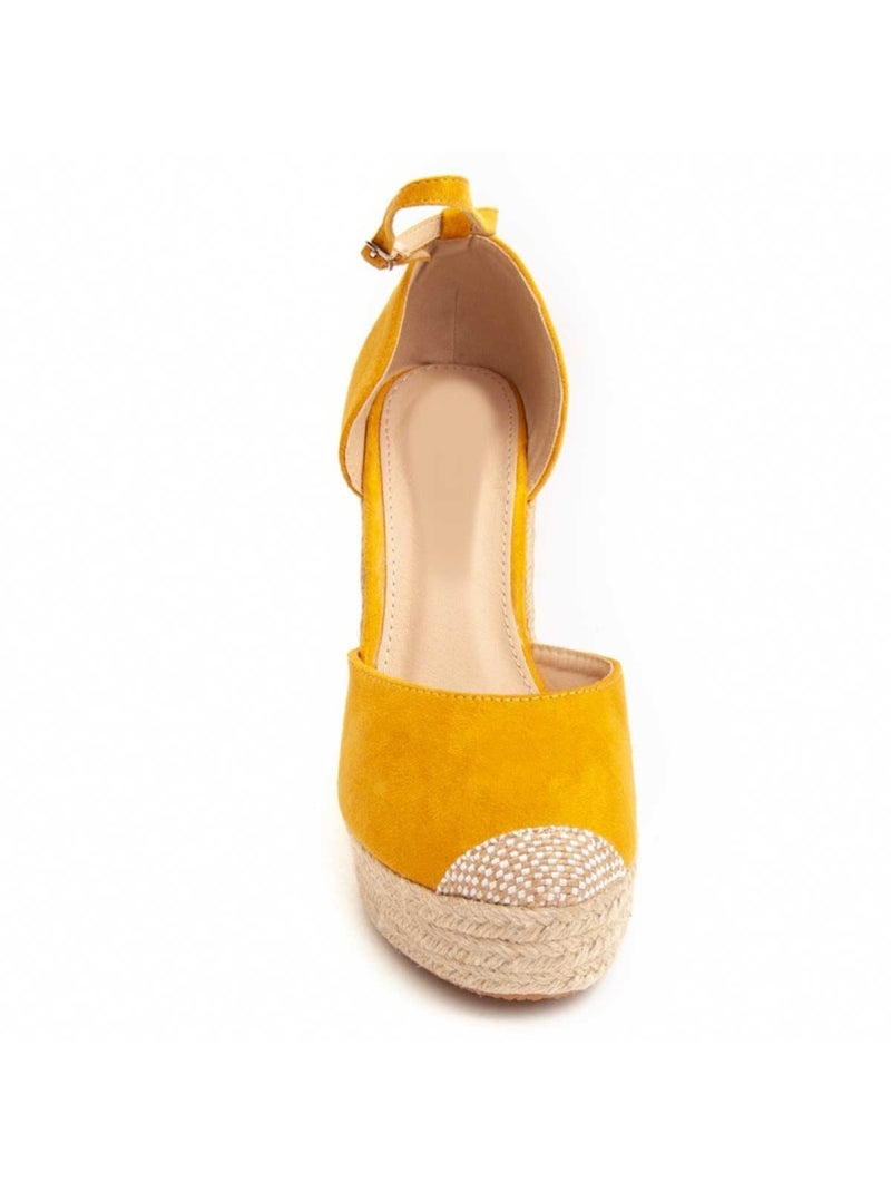 Espartos Cuña Sintetico Montevita Amarillo - Kiabi