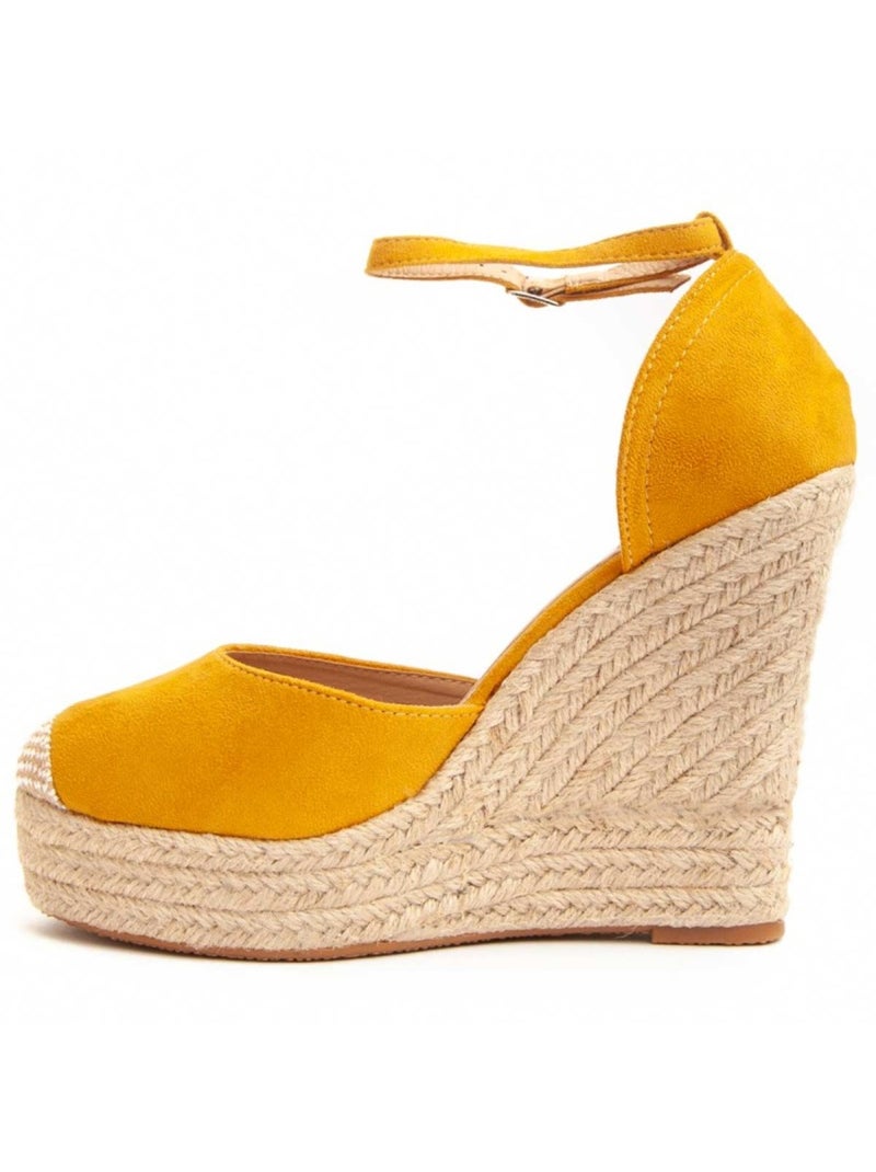 Espartos Cuña Sintetico Montevita Amarillo - Kiabi