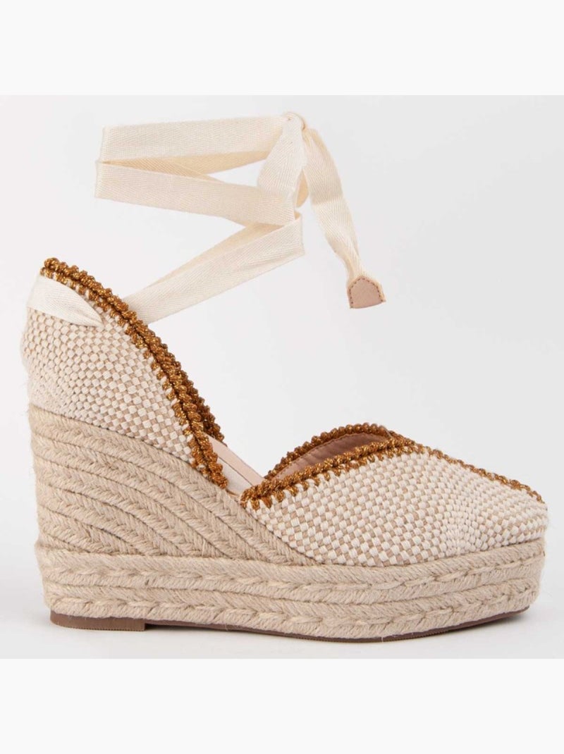 Espartos Cuña Sintetico Montevita Beige - Kiabi