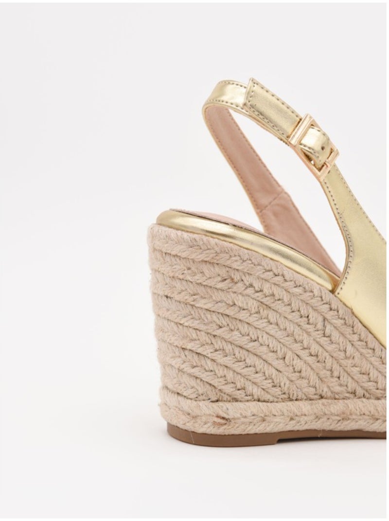 Espartos Cuña Sintetico Montevita Dorado/Oro - Kiabi