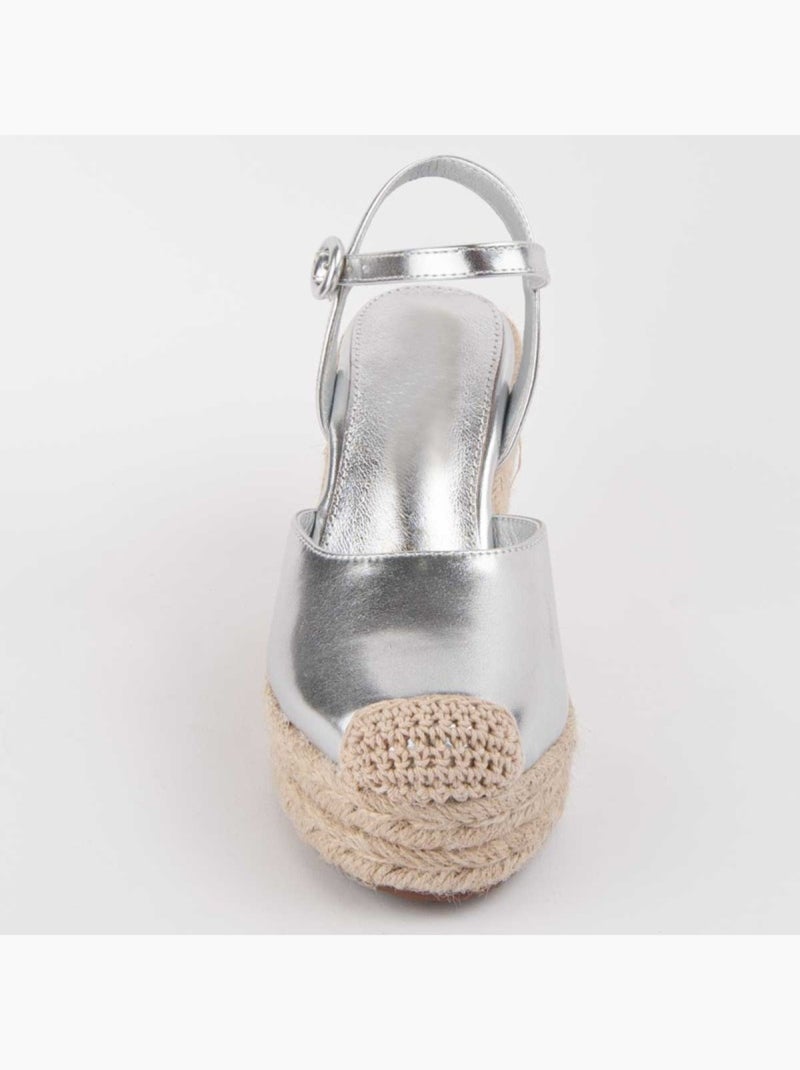 Espartos Cuña Sintetico Montevita Plata - Kiabi