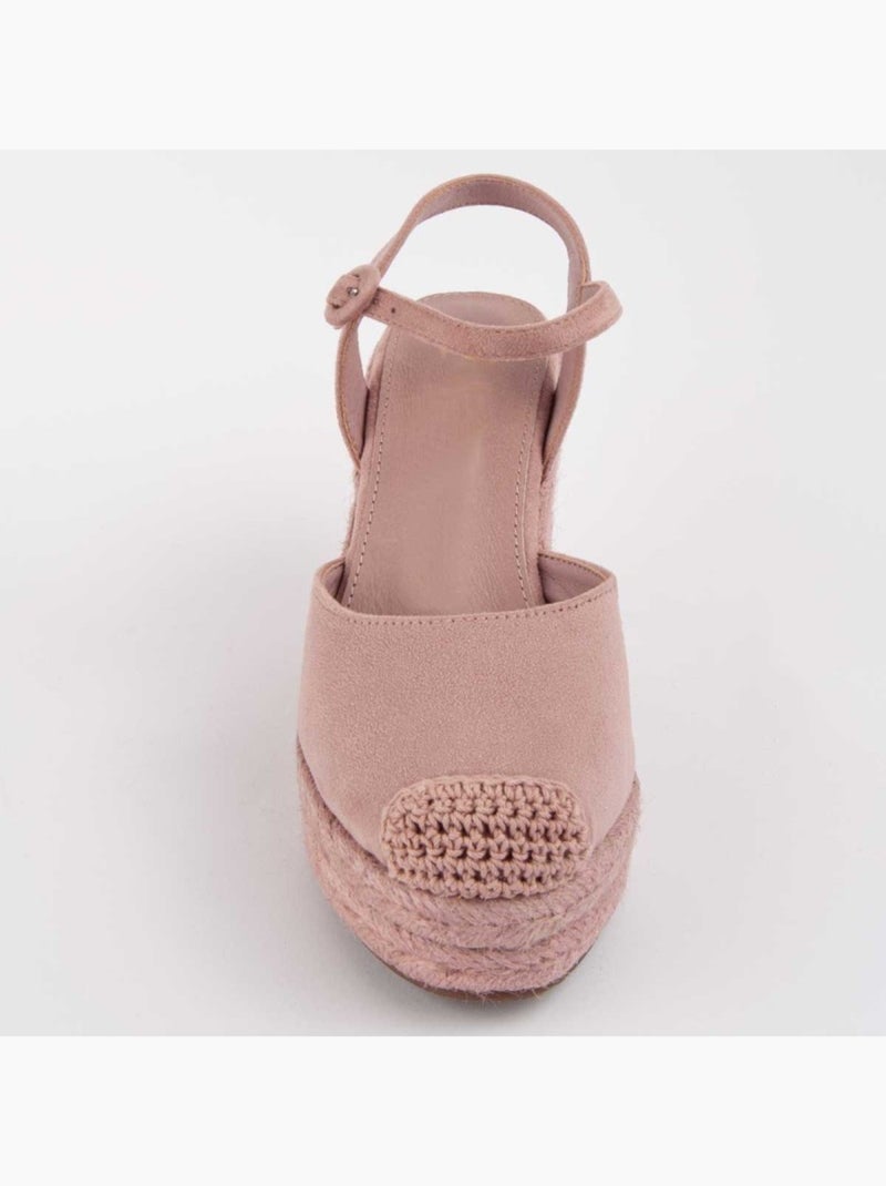 Espartos Cuña Sintetico Montevita Rosa - Kiabi