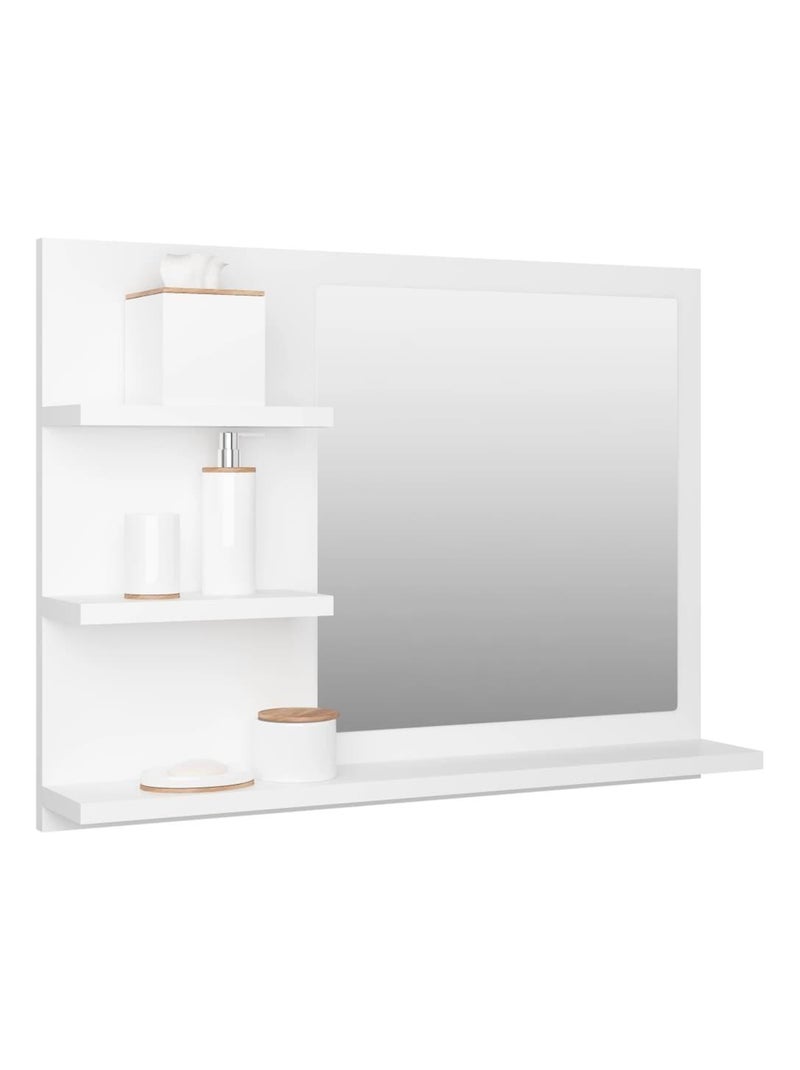 Espejo de baño con almacenamiento Blanco - Kiabi