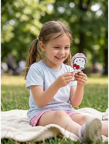 Espejo de bolsillo redondo doble cara con aumento Hello Kitty Sanrio