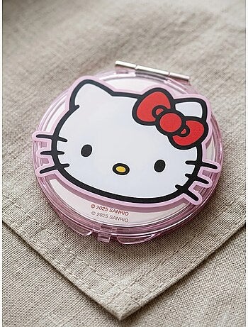 Espejo de bolsillo redondo doble cara con aumento Hello Kitty Sanrio