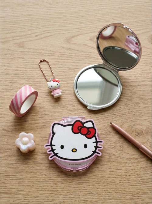 Espejo de bolsillo redondo doble cara con aumento Hello Kitty Sanrio - Kiabi