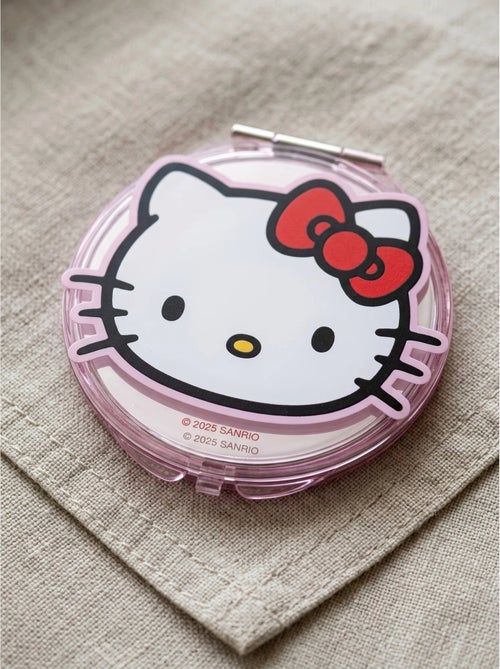 Espejo de bolsillo redondo doble cara con aumento Hello Kitty Sanrio - Kiabi