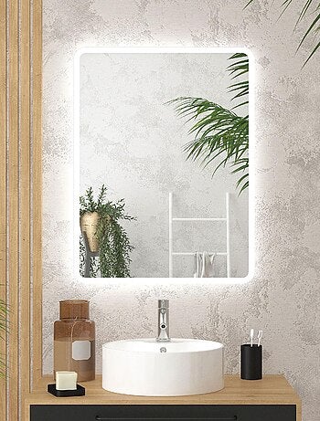 Espejo LED rectangular