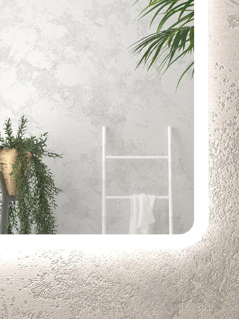 Espejo LED rectangular Blanco - Kiabi