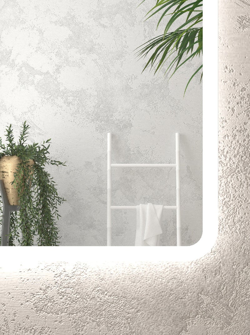 Espejo LED rectangular Blanco - Kiabi